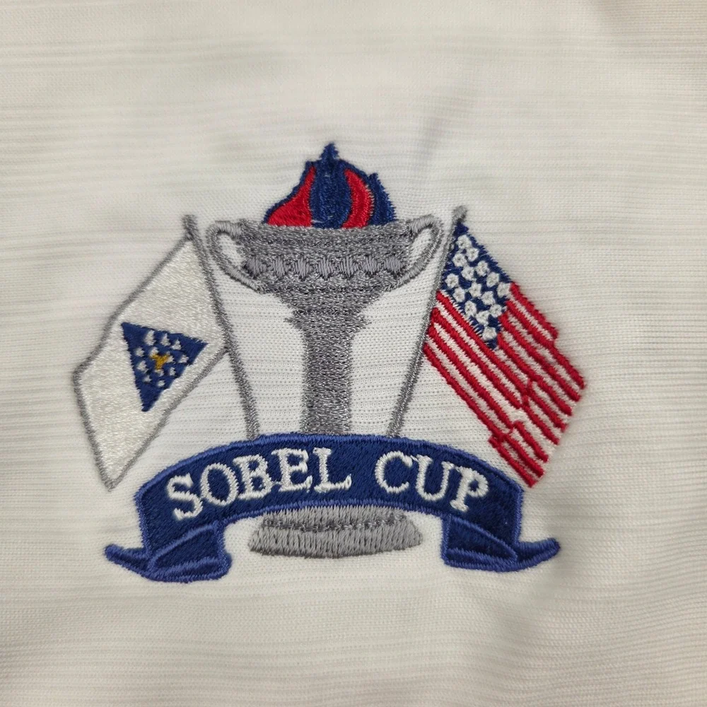 Adidas ClimaCool‎ Golf Polo Shirt PGA Sobel Cup The Tour Club White Mens XL